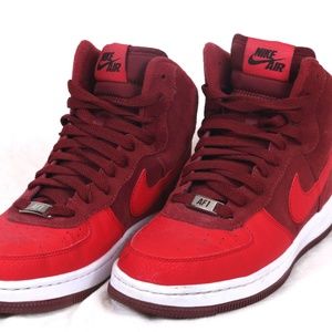 Maroon and Red Suede Nike